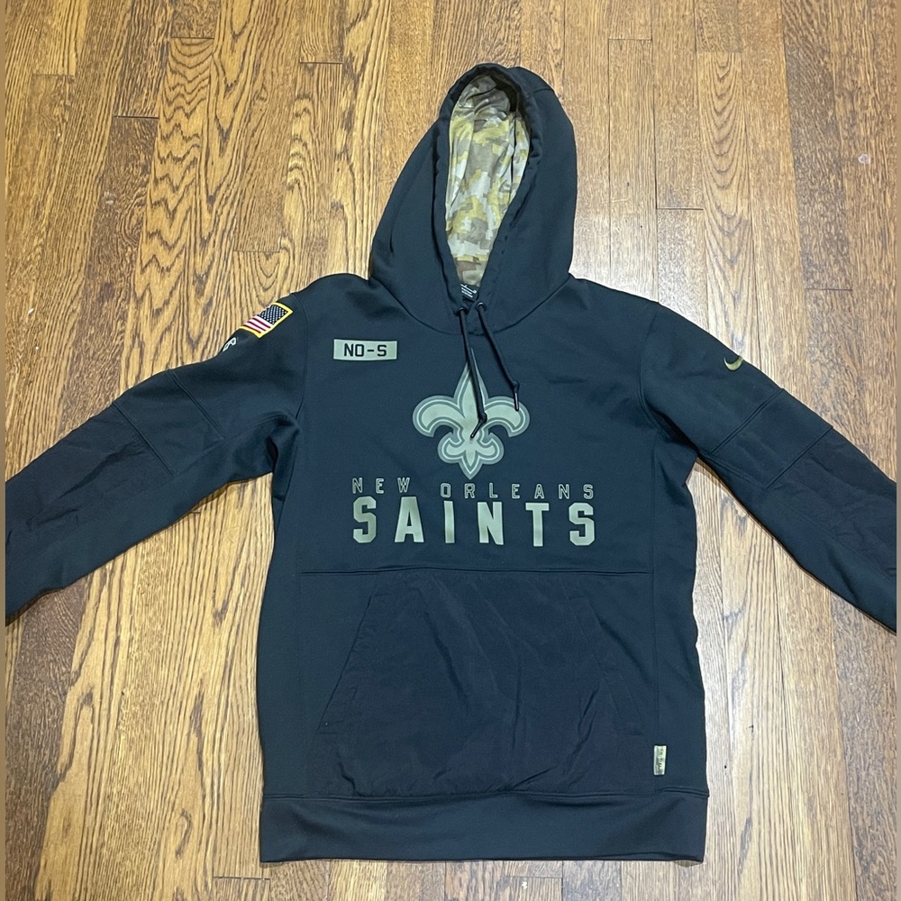 Nike New Orleans Saints Salute to Service On-Field Pullover Hoodie Men's Small
